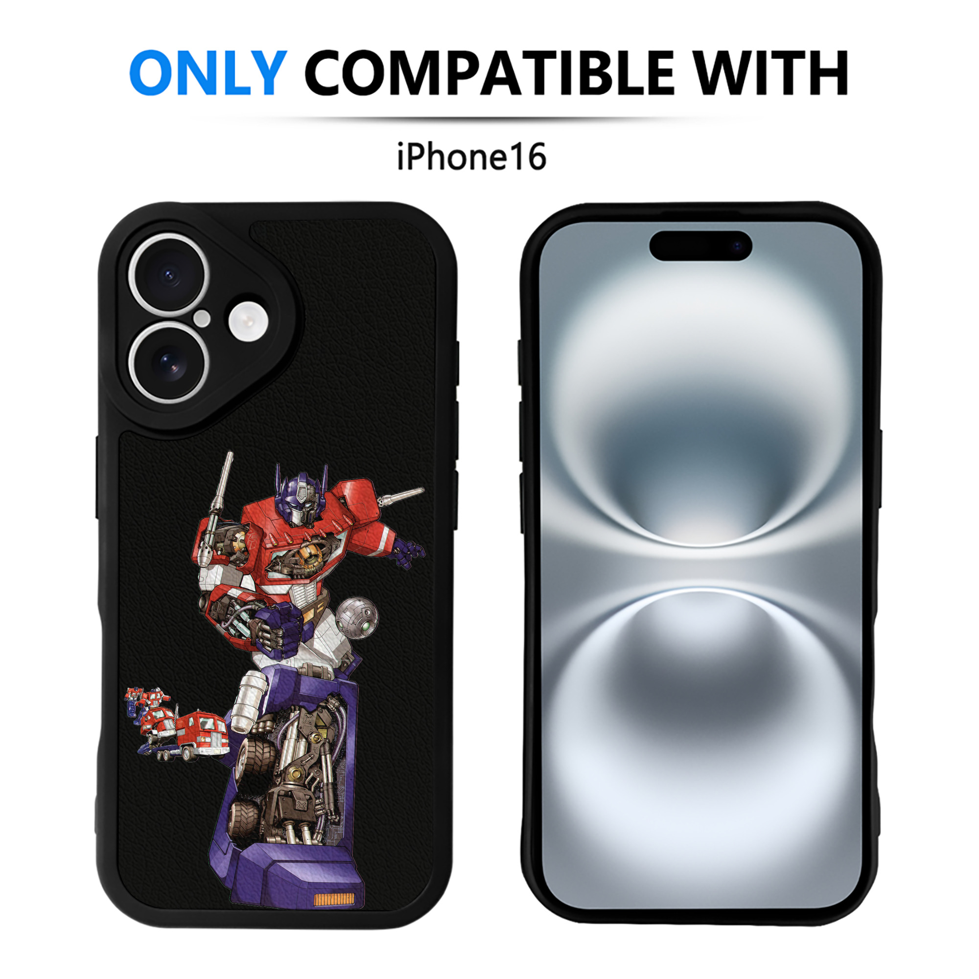 （画像用）  【iPhone 16シリーズ対応】シリコンスマホケース（レザー調） 材質：シリコン